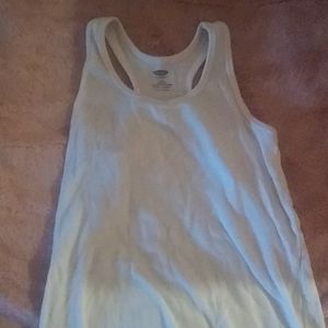 Old Navy Kids White Tank Top. Size Large 10/12.